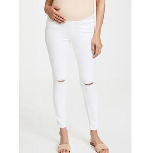 AG Adriano Goldschmied Maternity Skinny Jeans White